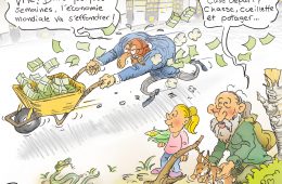 L'urgence de dÃ©mutualiser. Illustration: Alexandre April