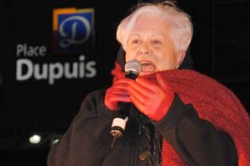 Louise Harel, chef de l'opposition officielle à l'Hôtel de Ville de Montréal, a tenu à exprimer son soutien à l'événement Fin Novembre. Photo: G.Haelterman