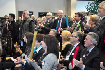 Les participants ont vibré au rythme de la musique composée spécialement pour l'occasion par le groupe montréalais Samajam, qui s'est produit en direct à Ottawa. Photo: Nicolas Falcimaigne