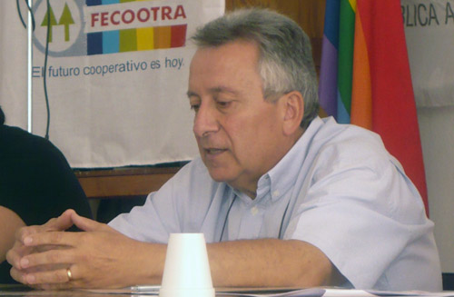 JosÃ© Orbaiceta est prÃ©sident de la FECOOTRA. Photo: Maria Laura Coria, FECOOTRA